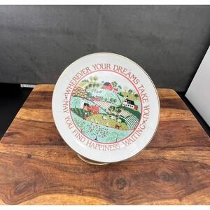 Dreams and Happiness Decorative Plate - Heirloom Editions by Paula